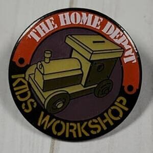 The Home Depot Kids Workshop Piggy Bank Shop Train Pin
